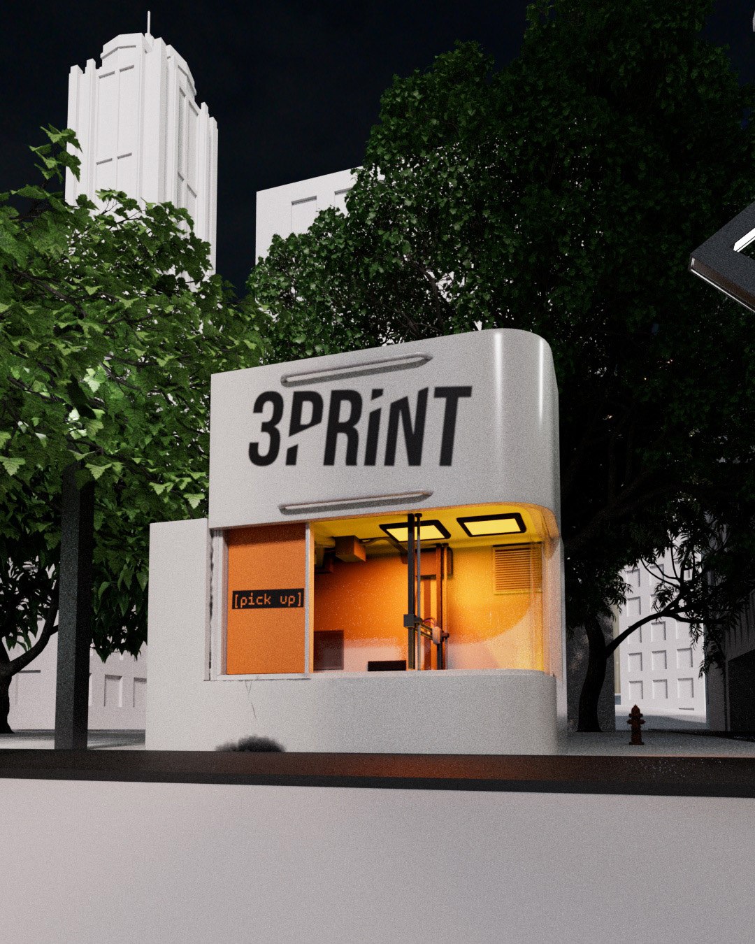 3D print render